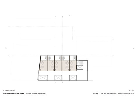 Schwarzer Block Grundriss