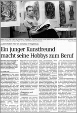 Ein junger Kunstfreund macht sein Hobby zum Beruf