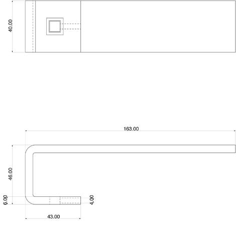 Klinke Flachstahl Detail