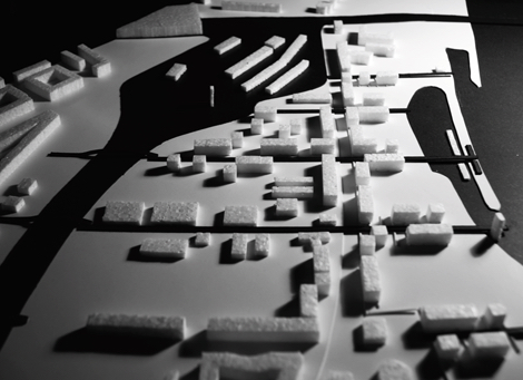 Städtebauliches Konzept Leipziger-Vorstadt Modell