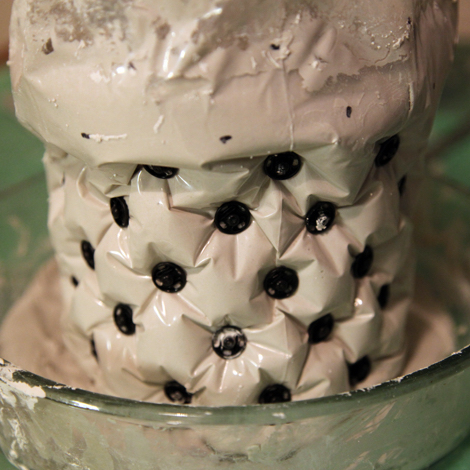 Druckstrukturexperimente Gips